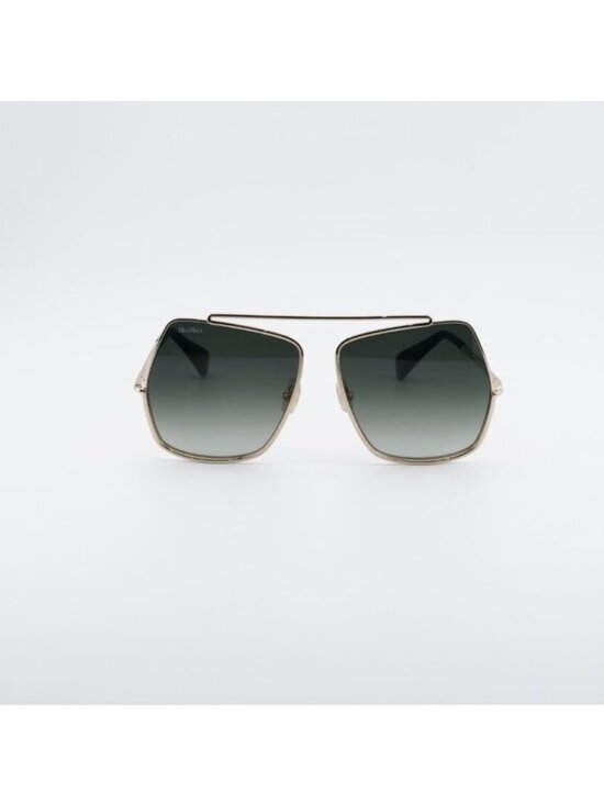 Max Mara MM0102 32P Sunglasses Gold Butterfly Frame, Green Gradient Lenses main image 9